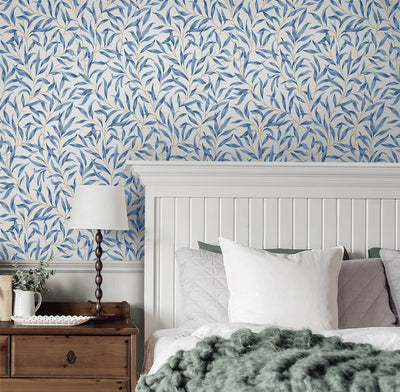 product image for Willow Trail Peel & Stick Wallpaper in Blue Lake 27