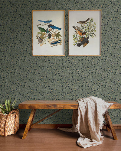 product image for Berry and Leaf Peel & Stick Wallpaper in Rosemary 85
