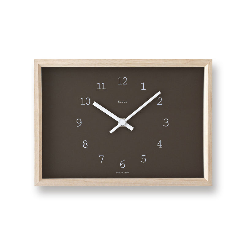 media image for kaede clock in brown design by lemnos 1 23