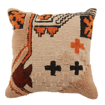 product image for Nazka Kika Indoor/Outdoor Beige & Orange Pillow 1 62