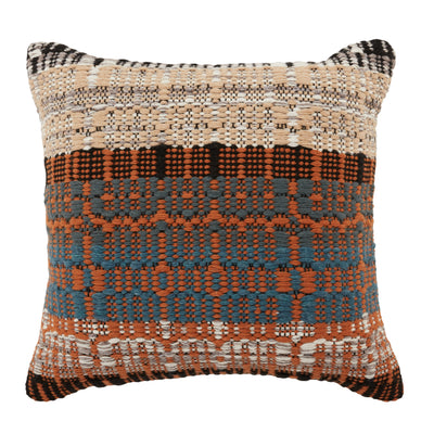 product image for Nazka Zyan Indoor/Outdoor Orange & Blue Pillow 1 63