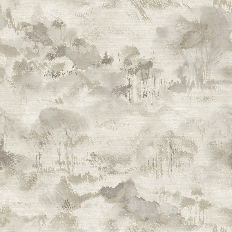media image for Nara Taupe Toile Wallpaper from the Scott Living II Collection by Brewster Home Fashions 214