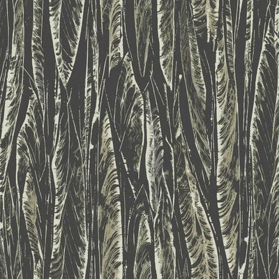 product image for Native Leaves Wallpaper in Black by Antonina Vella for York Wallcoverings 30