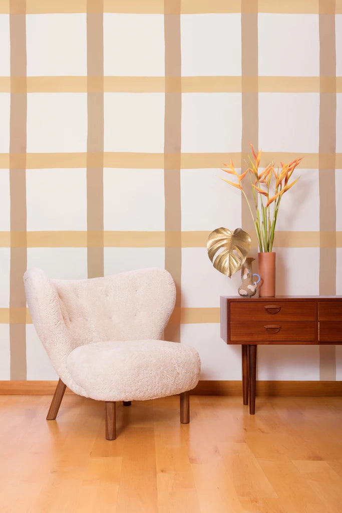 media image for Natural Gifts Wallpaper in Clay, Blush, and White by Thatcher Studio 282