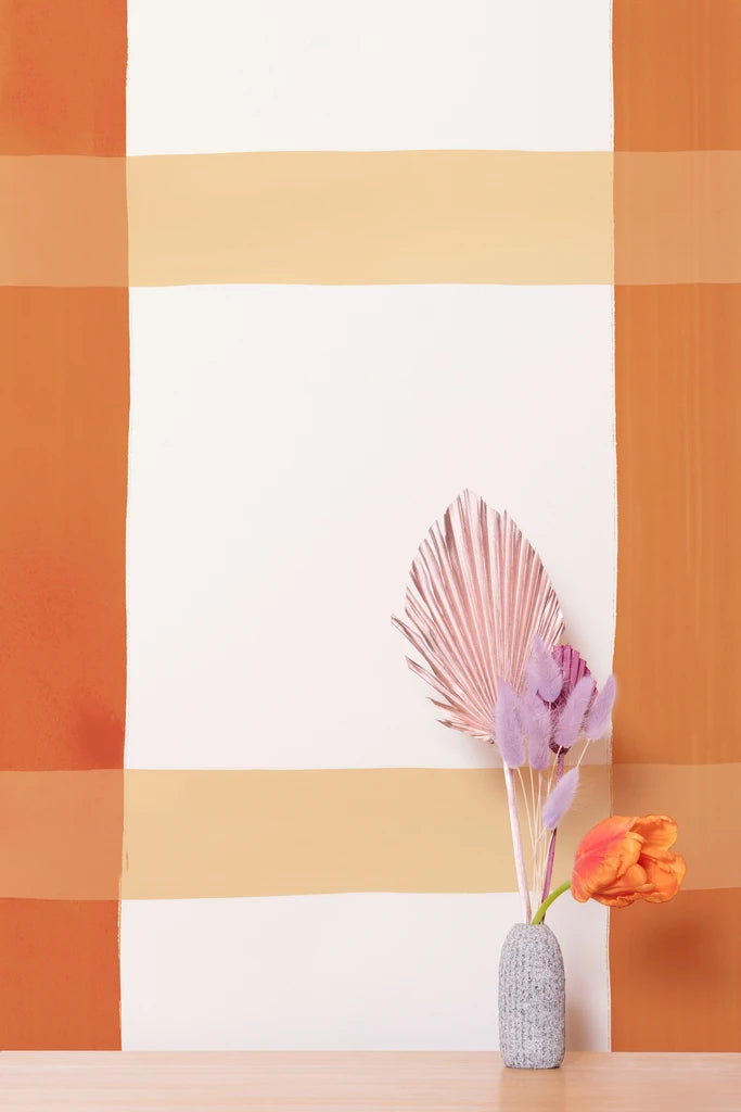 media image for Natural Gifts Wallpaper in Terra Cotta, Blush, and White by Thatcher Studio 264