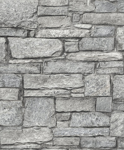product image for Natural Grey Classic Stone Wall Wallpaper by Walls Republic 30