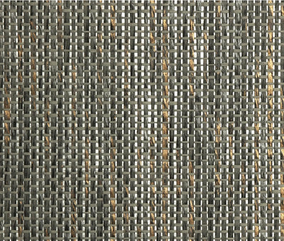 product image of Natural Weave Wallpaper in Charcoal from the Elemental Collection by Burke Decor 565