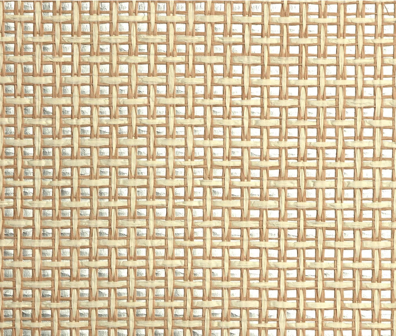 media image for sample natural weave wallpaper in wheat and silver from the elemental collection by burke decor 1 221