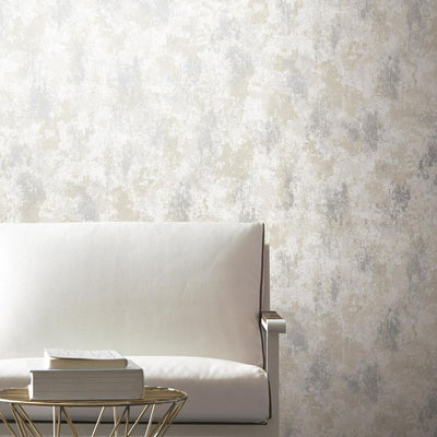 product image for Nebula Wallpaper in White and Silver by Antonina Vella for York Wallcoverings 44