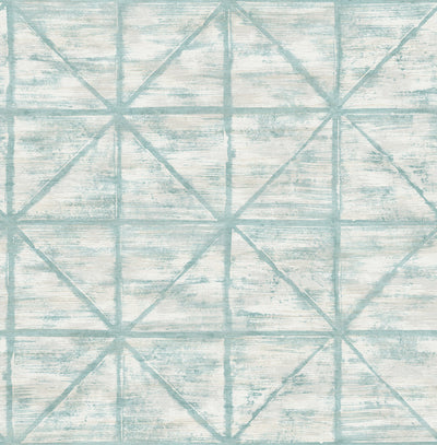 product image of Ness Wallpaper in Aqua from the Lugano Collection by Seabrook Wallcoverings 532