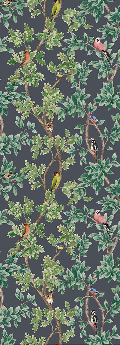 media image for Netherfield Wallpaper in Midnight from the Mansfield Park Collection by Osborne & Little 245