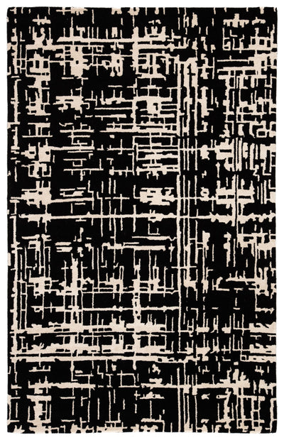 product image for cln16 pals handmade trellis black cream area rug design by jaipur 1 4