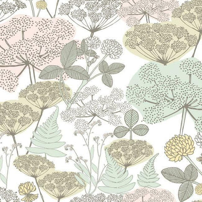 product image for Niittypolku Peel & Stick Wallpaper in Pink and Green by RoomMates for York Wallcoverings 23