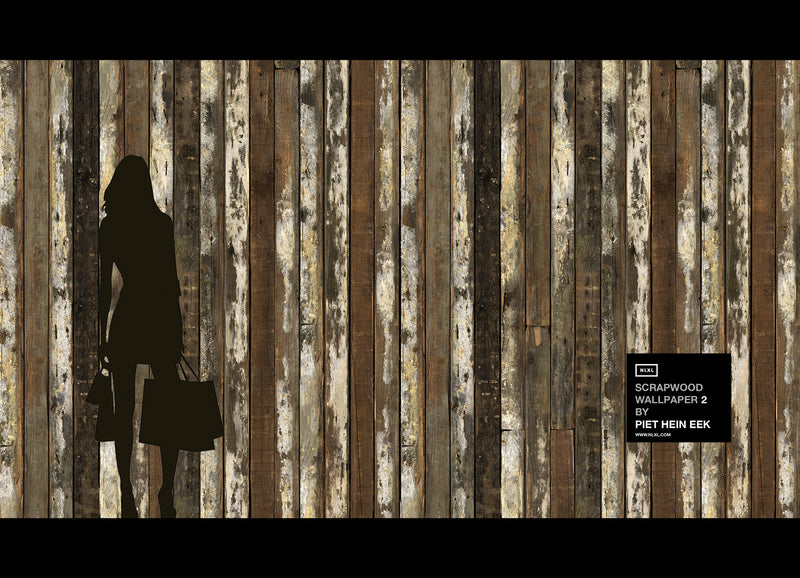 media image for sample no 13 scrapwood wallpaper design by piet hein eek for nlxl wallpaper 1 258
