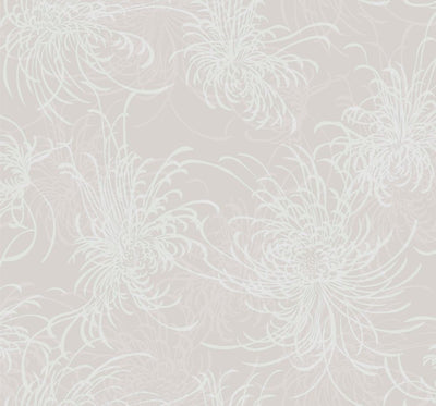 product image of Noell Floral Wallpaper in Beige and Off-White from the Casa Blanca II Collection by Seabrook Wallcoverings 51