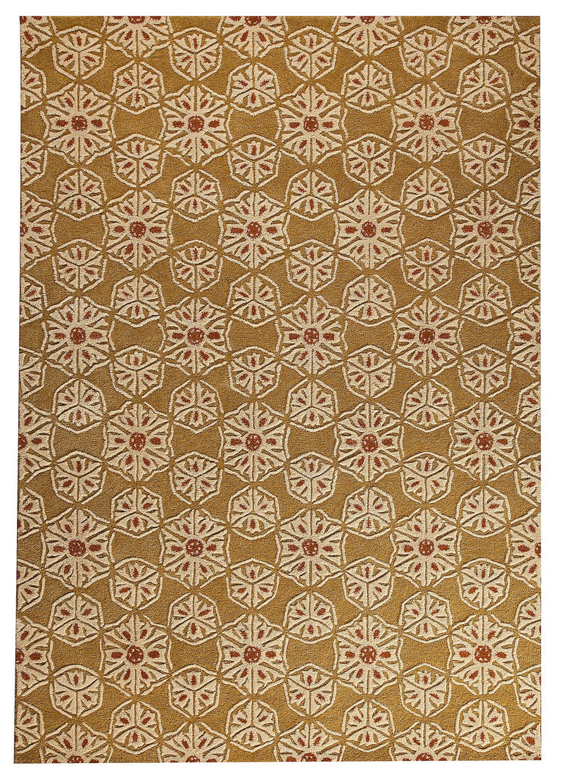media image for Normandie Collection Hand Tufted Wool Area Rug in Gold design by Mat the Basics 26