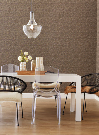 product image of Norse Tribal Wallpaper in Brown and Beige from the Norlander Collection by York Wallcoverings 542