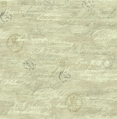 product image of sample nouveau calligraphy wallpaper in warm neutral from the nouveau collection by wallquest 1 593