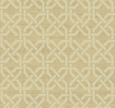 product image of sample nouveau trellis wallpaper in gilded from the nouveau collection by wallquest 1 546