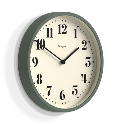 product image for number four theatre dial green wall clock by newgate numfou240asg 2 44