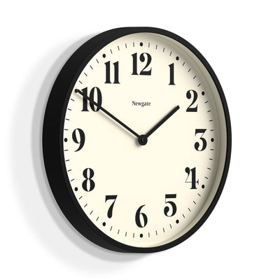 product image for number two theatre dial black wall clock by newgate numtwo240k 2 76