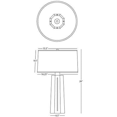 product image for Mason Table Lamp by Robert Abbey 24