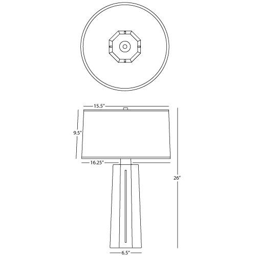 media image for Mason Table Lamp by Robert Abbey 245