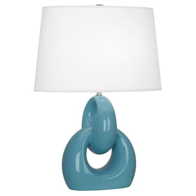 product image of steel blue fusion table lamp by robert abbey ra ob981 1 580