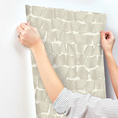 product image for Brushed Ink Wallpaper in Taupe 46