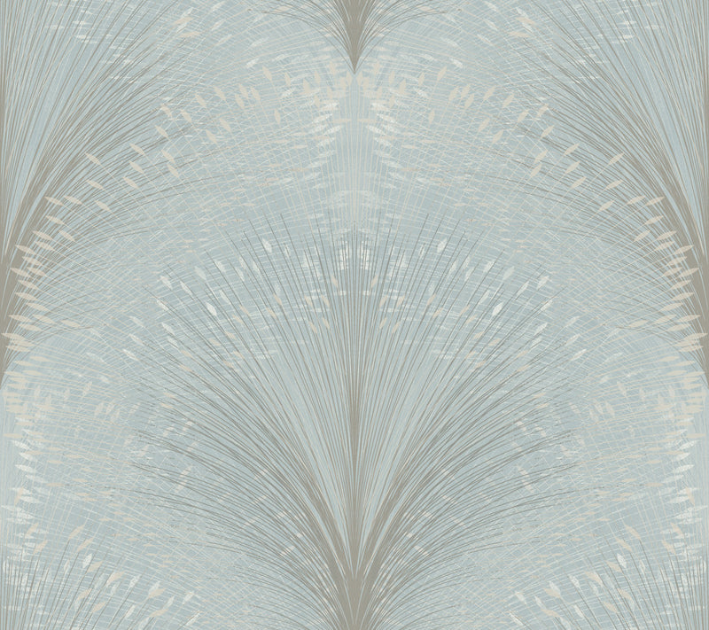 media image for Papyrus Plume Wallpaper in Sky Blue 279
