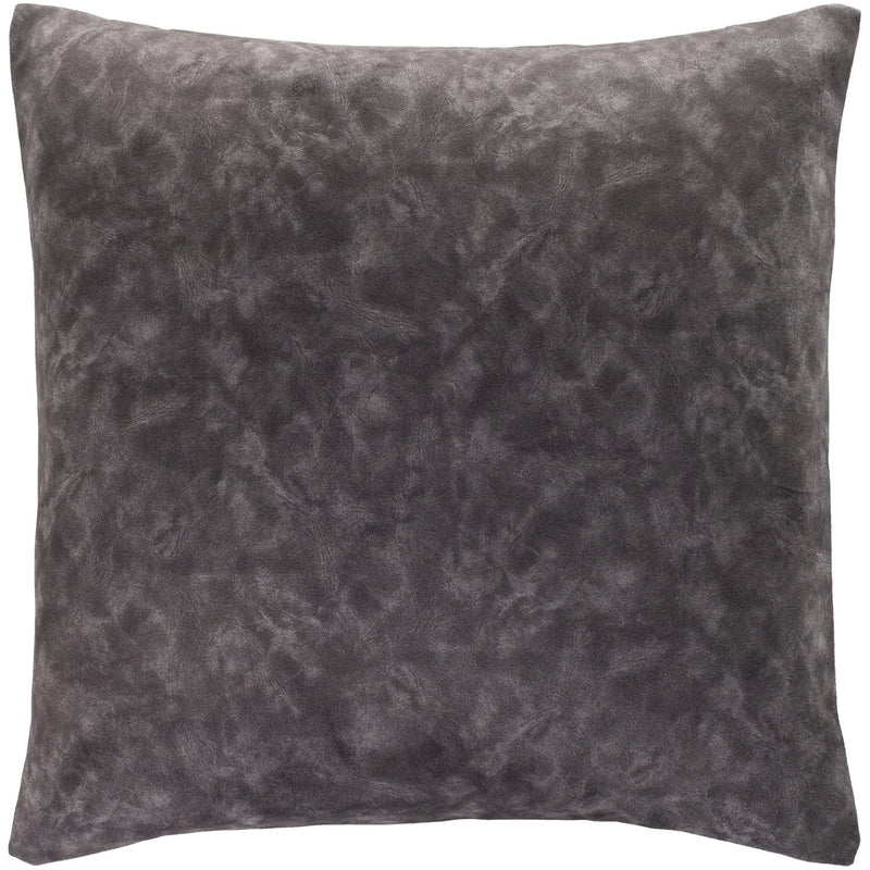 media image for Collins OIS-002 Velvet Square Pillow in Charcoal & Medium Gray by Surya 230
