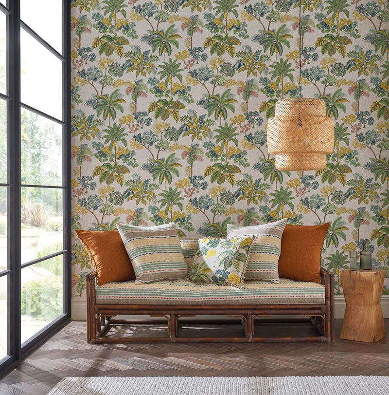 media image for Malabar Apple Green Wallpaper from the Empyrea Collection by Osborne & Little 25