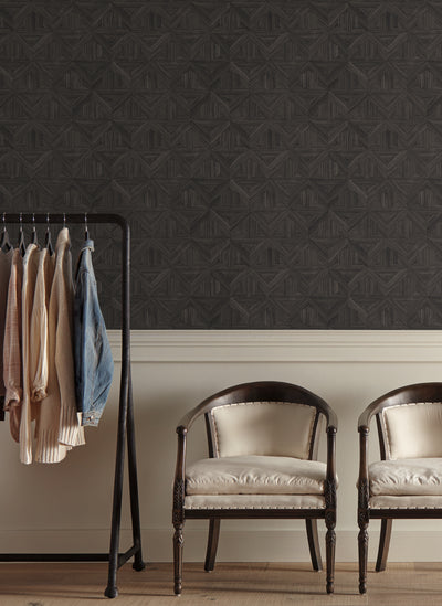 product image for Parquet Midnight Wallpaper from the Magnolia Open Sheet Collection by Joanna Gaines 32
