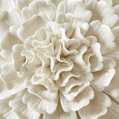 product image for white porcelain garden set of 7 flower wall sculptures 3 22