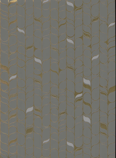 product image for Perfect Petals Wallpaper in Grey/Gold by Candice Olson for York Wallcoverings 26