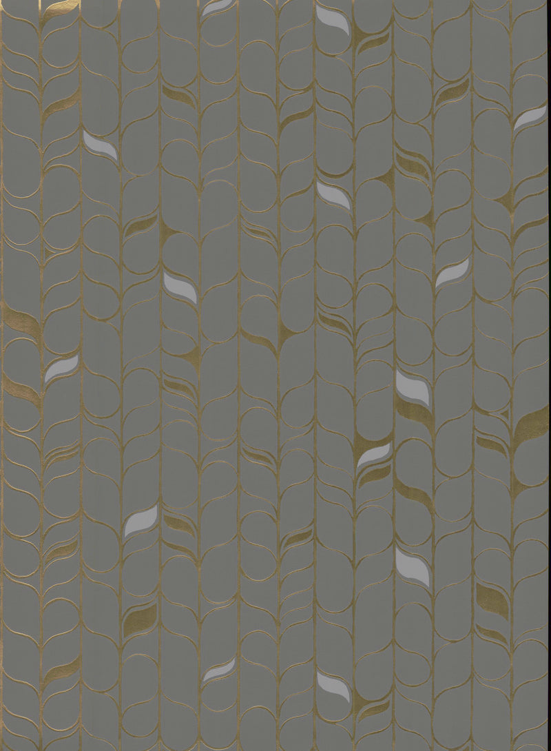 media image for Perfect Petals Wallpaper in Grey/Gold by Candice Olson for York Wallcoverings 210