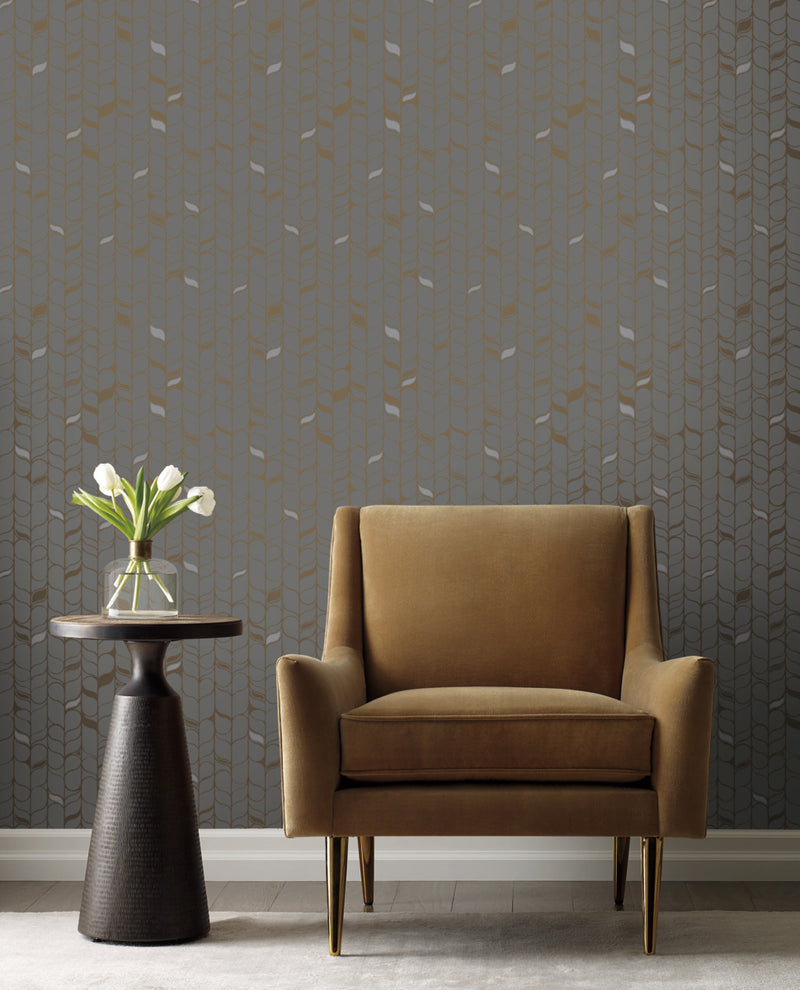 media image for Perfect Petals Wallpaper in Grey/Gold by Candice Olson for York Wallcoverings 29