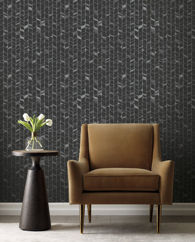 product image for Perfect Petals Wallpaper in Black/Silver by Candice Olson for York Wallcoverings 77