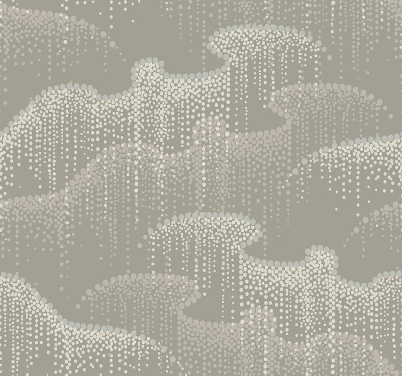 media image for Moonlight Pearls Wallpaper in Taupe by Candice Olson for York Wallcoverings 256