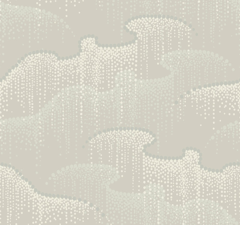 media image for Moonlight Pearls Wallpaper in Light Taupe by Candice Olson for York Wallcoverings 265