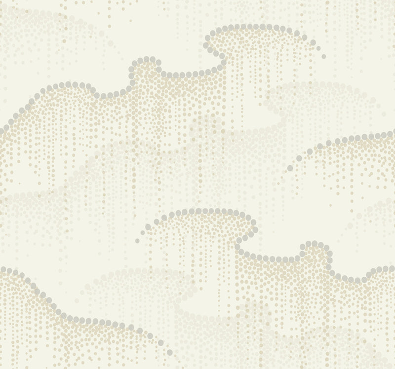 media image for Moonlight Pearls Wallpaper in Cream by Candice Olson for York Wallcoverings 267