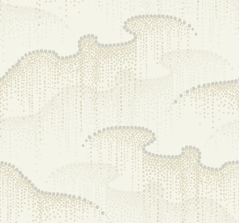 media image for sample moonlight pearls wallpaper in cream by candice olson for york wallcoverings 1 271