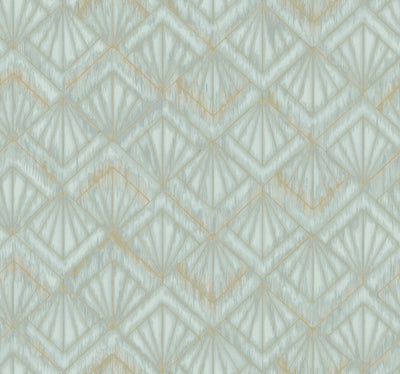 product image of Modern Shell Wallpaper in Light Blue by Candice Olson for York Wallcoverings 599