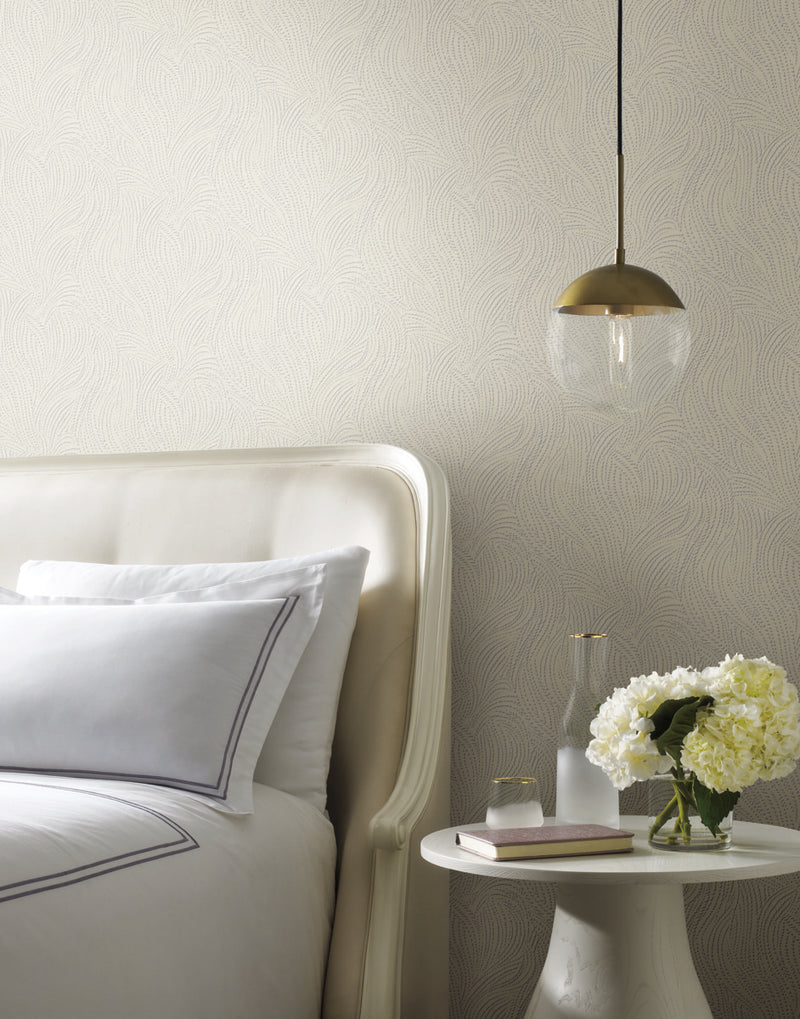 media image for Tempest Wallpaper in Ivory by Candice Olson for York Wallcoverings 243