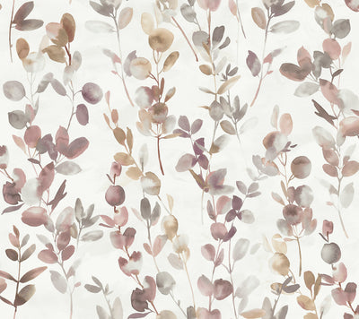 product image of sample joyful eucalyptus wallpaper in purple by candice olson for york wallcoverings 1 541