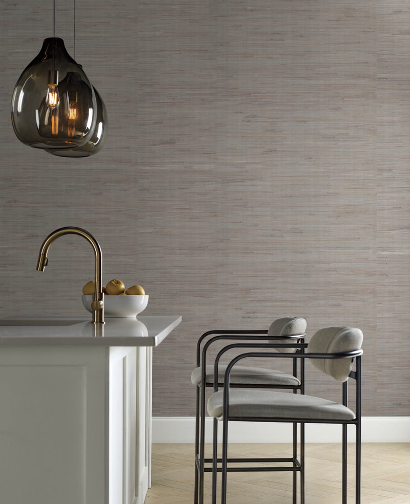 media image for Metallic Jute Wallpaper in Silver/Taupe by Candice Olson for York Wallcoverings 285