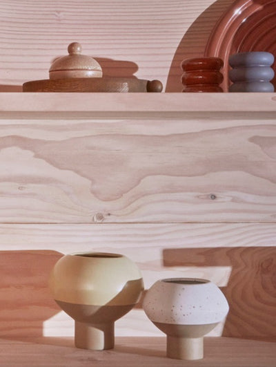 product image for hagi vase dusty lemonade by oyoy 4 74