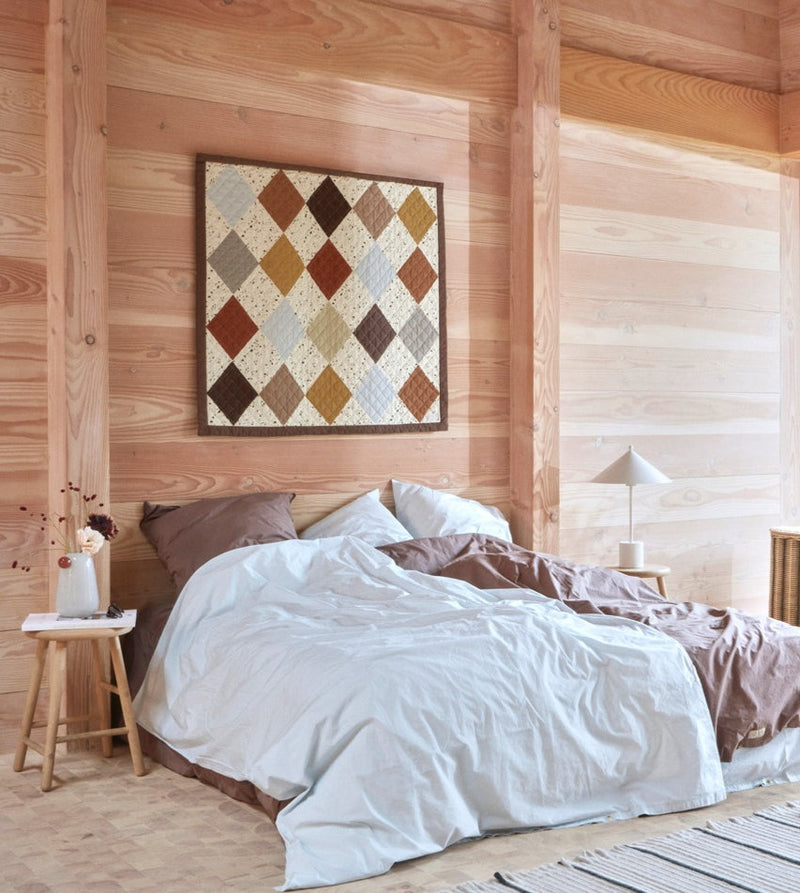 media image for quilted aya wall rug large brown by oyoy l300292 3 246