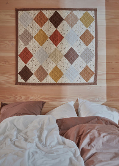 product image for quilted aya wall rug large brown by oyoy l300292 2 25