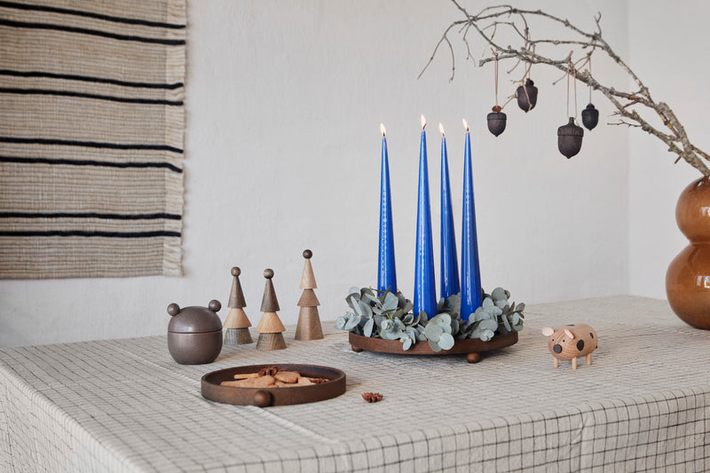media image for inka wood tray round large dark by oyoy l300223 3 246